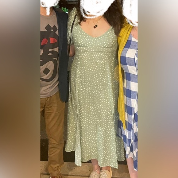 Tall cupped maxi dress with splits slits in spot polka dot - 2 color options - Picture 8 of 16